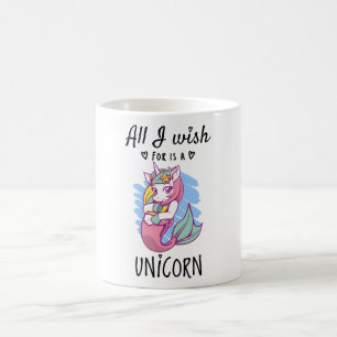 Ik wens alleen een Unicorn Koffiemok