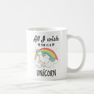 Ik wens alleen een Unicorn Koffiemok