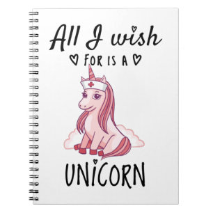 Ik wens alleen een Unicorn Notitieboek