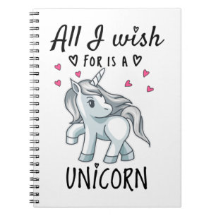 Ik wens alleen een Unicorn Notitieboek