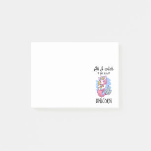 Ik wens alleen een Unicorn Post-it® Notes