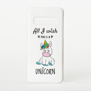 Ik wens alleen een Unicorn Samsung Galaxy S10 Hoesje