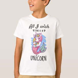 Ik wens alleen een Unicorn T-shirt