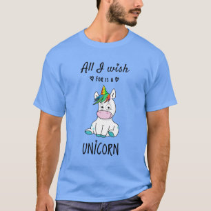 Ik wens alleen een Unicorn T-shirt