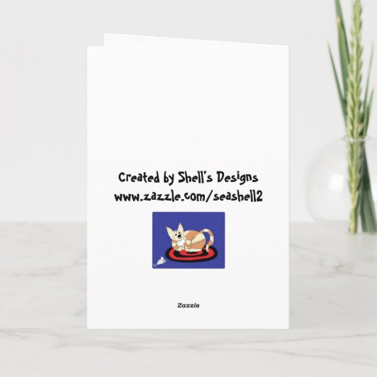 Ik wens je een Gesponnen bevallen dag Kaart (Achterkant)