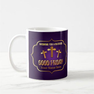Ik wens je een gezegend Goede Vrijdag kruis Koffiemok
