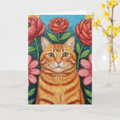 Ik wens je een Paw-some Day! vriendschap Kaart (Gele Bloem)