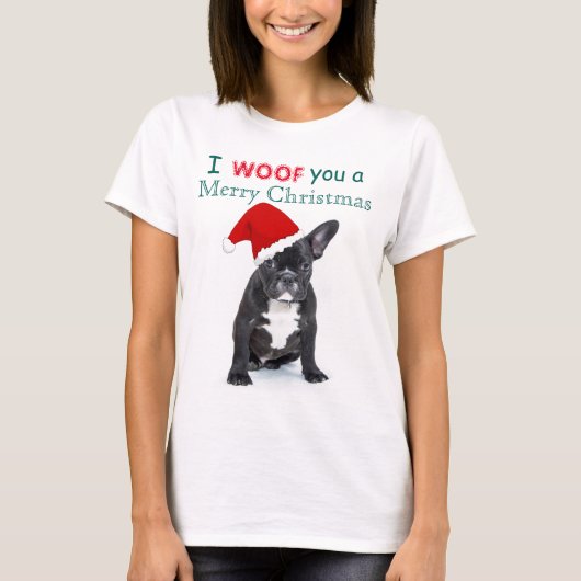 "Ik wens je een prettige kerst" T-shirt (Voorkant)