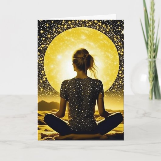 Ik wens je een vredige dag | mediteren kaart (Voorkant)