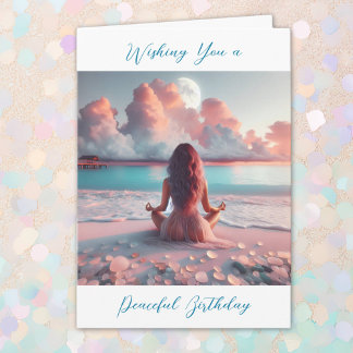 Ik wens je een vredige verjaardag vol liefde kaart