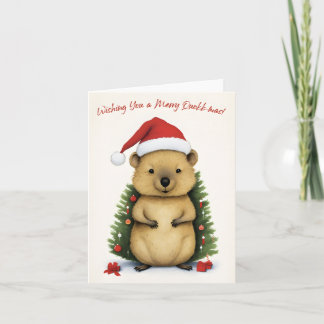 Ik wens je een vrolijke Quokka kerst - Kaart