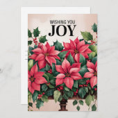 Ik wens je vreugde feestdagenkaart (Voorkant / Achterkant)