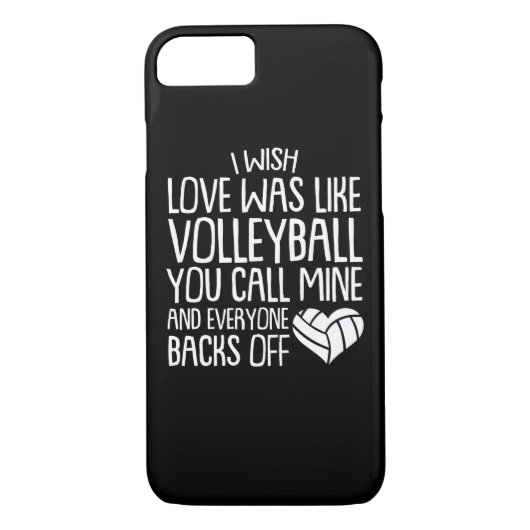 Ik wens liefde als Volleyball Call Mine Case-Mate iPhone Case (Achterkant)