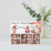 Ik wens u een Briefkaart voor de kerstfeestdag met (Staand voorkant)