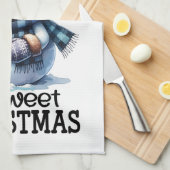 Ik wens u een fijne kerst theedoek (Quarter Fold)