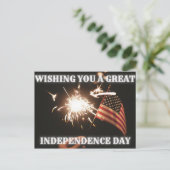 Ik wens u een geweldig Briefkaart op onafhankelijk (Staand voorkant)