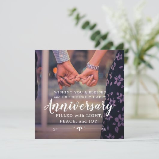 Ik wens u een Kaart van het Gezegende en Tevreden  (Staand voorkant)