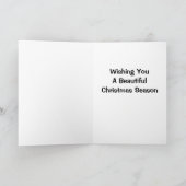 Ik wens u een mooi kerstseizoen feestdagen kaart (Binnen)