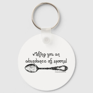 Ik wens u een overvloed aan Spoons Sleutelhanger