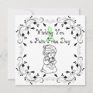 Ik wens u een Pain Free Day Kaart voor patiënten m