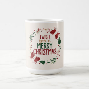 Ik wens u een prettige kerst koffiemok