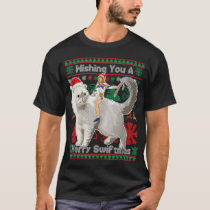 Ik wens u een prettige swiftmas met een lelijke ke t-shirt