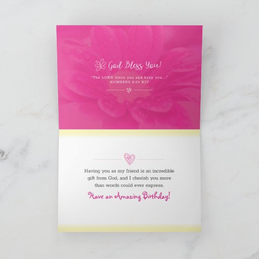 Ik wens u een versleten en mooie verjaardag kaart (Binnen)