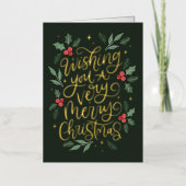 Ik wens u een vrolijk kerstfeest met de hand gesch (Voorkant)