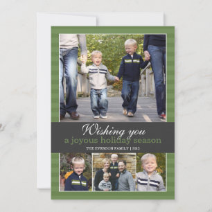 Ik wens u een vrolijk vakantieseizoen   5x7   Vast Feestdagenkaart