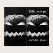 Ik wens u en u een griezelige Halloween Kaart (Buitenkant ongevouwen)