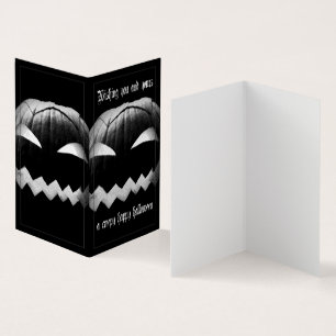 Ik wens u en u een griezelige Halloween Kaart