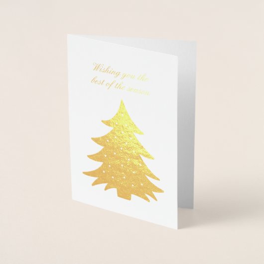 Ik wens u het beste van het seizoen folie kaarten (Voorkant)