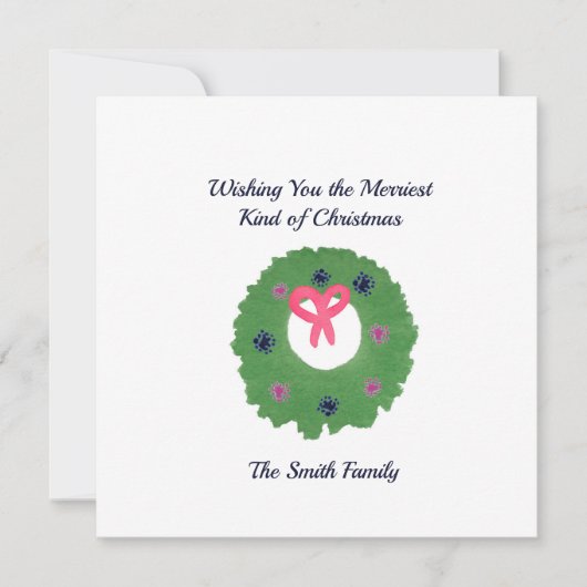 Ik wens u het liefste kerstfeest. kaart (Voorkant)