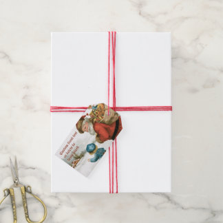 Ik wens u kerstcadeau van Ellen Clapsaddle Cadeaulabel