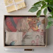 Ik wens u kerstcadeau van Ellen Clapsaddle Tissuepapier (Geschenk)