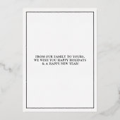 Ik wens u Prettige feestdagen verticale foto (Achterkant)