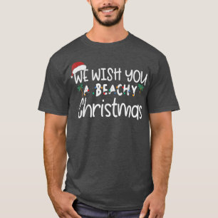 Ik wens u prettige kerst in juli zomervakantiestra t-shirt