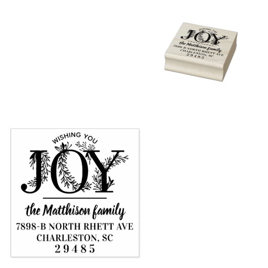 Ik wens u veel plezier met Kerstmis Rubberstempel (Gestempeld)