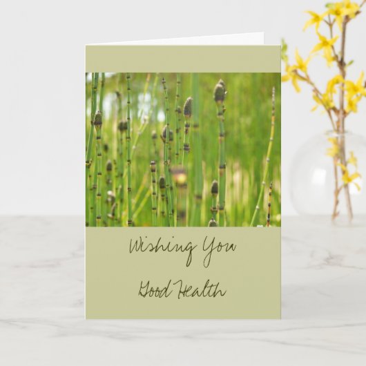 Ik wens u veel succes met uw goede gezondheid kaart (Gele Bloem)