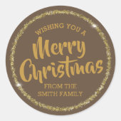 Ik wens u vrolijke kerst aangepaste Stickers (Voorkant)