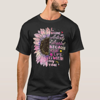 Ik werd een activiteitsassistent-team, Rock Sun T-shirt