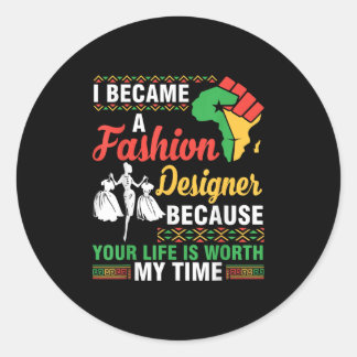 Ik werd een sociaal werker omdat je leven zo slech ronde sticker