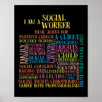 Ik werd een sociaal werkwoord-wolk