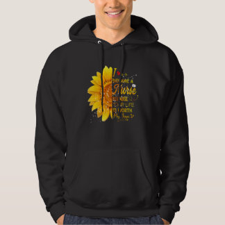 Ik werd een zuster Zonnebloem Dag 2022 Verpleegste Hoodie
