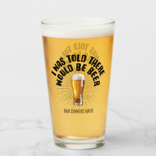 Ik werd gezegd dat er bier zou zijn. glas
