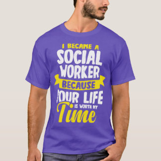 Ik werd sociaal werker t-shirt