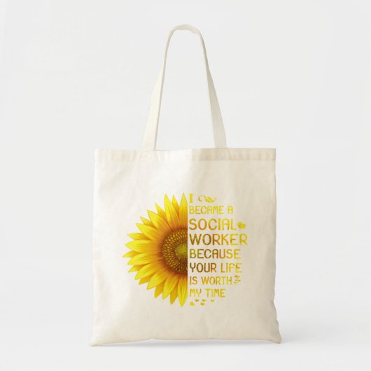 Ik werd sociaal werker tote bag (Voorkant)