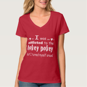 Ik werd toegewezen aan de Hokey Pokey Typografie Q T-shirt