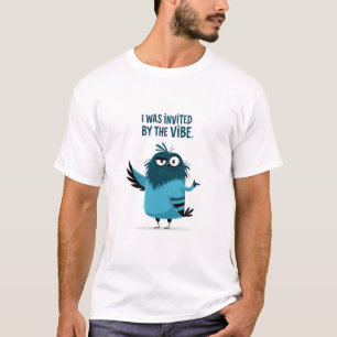 Ik werd uitgenodigd door de sfeer Grappige Blauwe  T-shirt