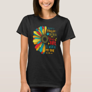 Ik werd verpleegster omdat je leven mijn tijd waar t-shirt